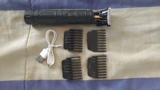 Vintage T9 Electric Hair Clipper for Men, Beard Trimmer/Rechargeable Hair Clipper with Nose Hair Trimmer Kit, Gift for Boyfriend  view 2