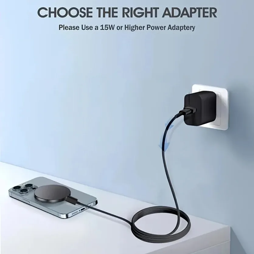 Magnetic Wireless Charger for iPhone 17 16 15 14 13 12 Pro Max view 6