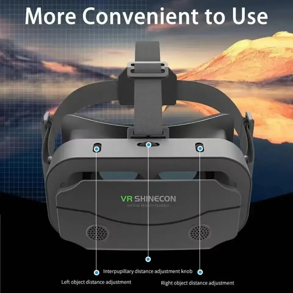 Lunettes de réalité virtuelle 3D VR, appareils de casque, lentilles de casque, lunettes intelligentes pour Smartphones, téléphone portable, jeu Mobile, ensemble de visionneuse Viar - AliExpress 44 view 3