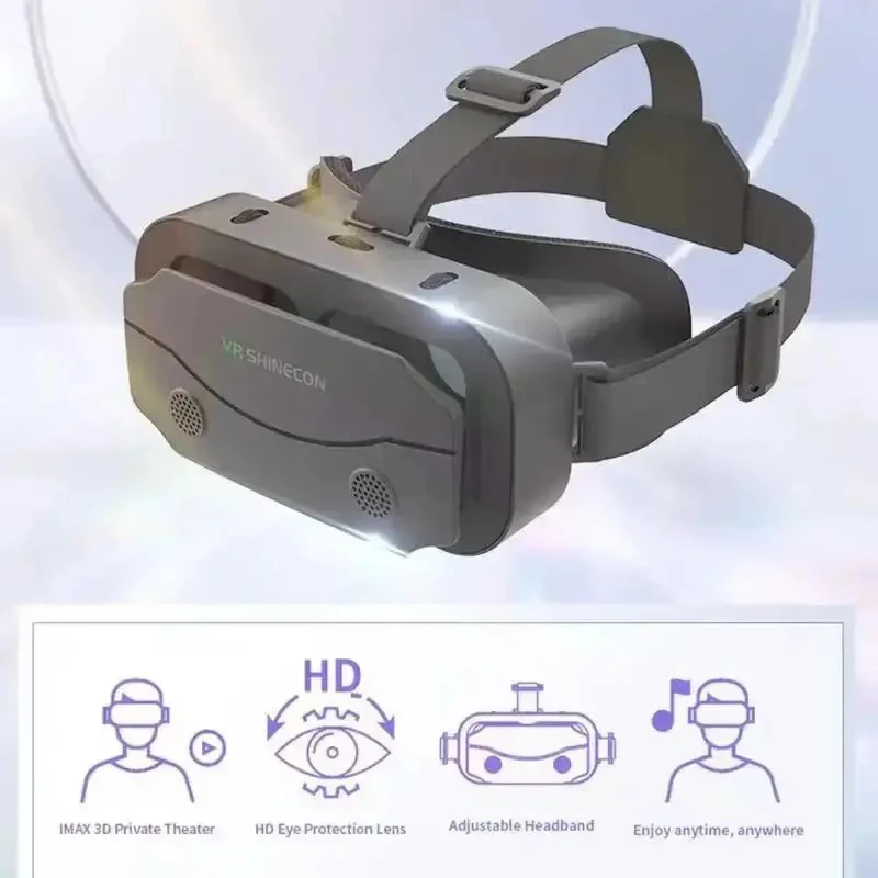Lunettes de réalité virtuelle 3D VR, appareils de casque, lentilles de casque, lunettes intelligentes pour Smartphones, téléphone portable, jeu Mobile, ensemble de visionneuse Viar - AliExpress 44 view 2