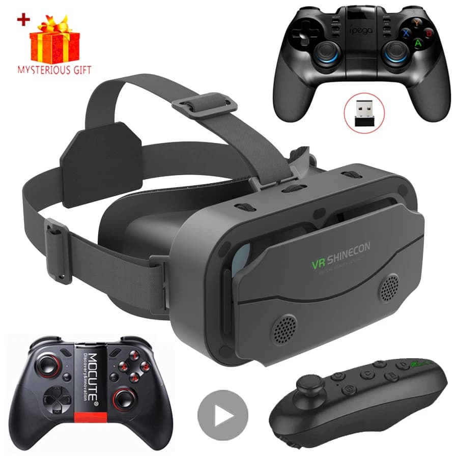 Lunettes de réalité virtuelle 3D VR, appareils de casque, lentilles de casque, lunettes intelligentes pour Smartphones, téléphone portable, jeu Mobile, ensemble de visionneuse Viar - AliExpress 44